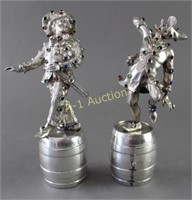 Pair Sohne, Hanau Silver Figures