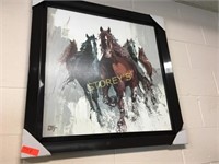 Framed Horse Picture - 34" x 34" - $250