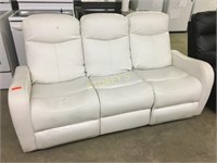 White Reclining Sofa - As Is - Stained - $899