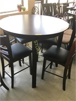 Brown High top Table w/ 4 Chairs - $799