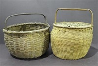Two Large Early American Baskets