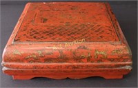 Large Chinese Red Lacquered Box