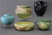Five Roseville Pottery Pieces