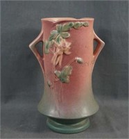 Roseville Pottery Columbine 8 1/4" Vase #20-8"