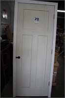 Interior Door - LH with Silver Hinges - 80 x 30