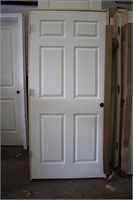 Interior Door - RH with Silver Hinges - 80 x 36