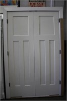 Interior Door - Double with Black Hinges - 81 x 50