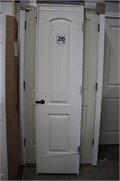 Interior Door - LH with Silver Hinges - 80 x 20