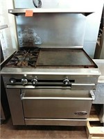 Two Burner/24" Flat Grill/Oven Gas Combo
