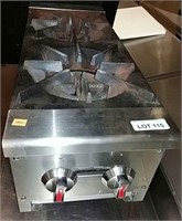 SS Two Burner Gas Counter Top Stove
12 x 31 x