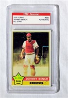 1976 Topps Johnny Bench Baseball Card Graded