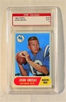 1968 Topps Johnny Unitas Football Card Graded