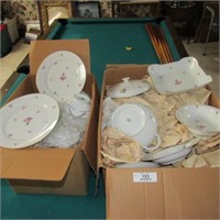 2 boxes Rosenthal Roses China Set + other
