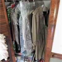 Closet lot~suits, coats, jackets, tea lights++