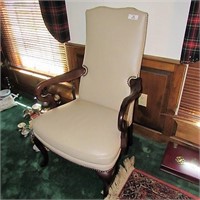 Hickory NC Leather Arm Chair