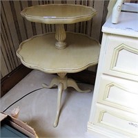 French Provincial 2 tier stand table
