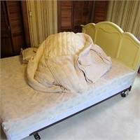 French Provincial Bed with mattress & bedding