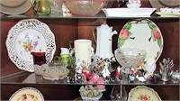 3rd shelf~Murano glass minis, choclate pot & more