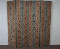 Large 4 Panel Fabric Covered Padded Room Divider