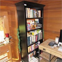 Black 4 shelf bookcase " high