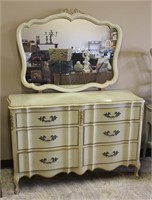 FRENCH PROVINCIAL FOOTED DRESSER