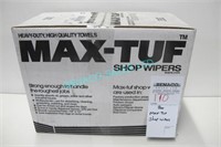 LOT, BOX OF 12" x 13" MAX TUF, SHOP WIPERS