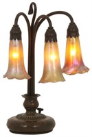 Tiffany Studios 3 Light Lily Lamp