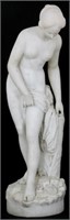Carved Marble Sculpture – Bathing Venus