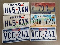 Various License Plates