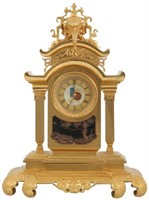 Rare Etienne Maxant Bronze Mantle Clock