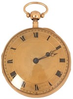 18K Open Face Pump Repeater Pocket Watch