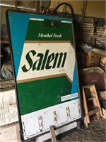 Salem cigarette ground sign on springs