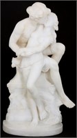 Cipriani Carved Alabaster Sculpture Lovers
