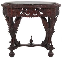 Black Marble Top Swan Center Table