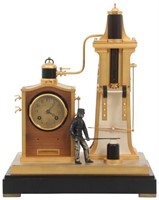 French Industrial Foundryman Mantle Clock