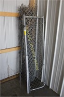 Chain link fence, gate & frame