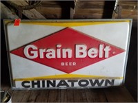 Grain Belt Hanging Outside Sign