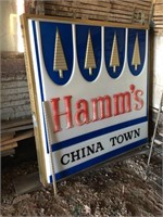Hamm's Beer Outside Hanging Sign