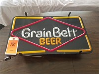 Grain Belt Beer Lighted Sign