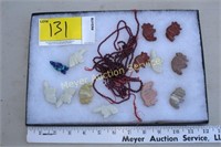 Collection of carved stones & beads
