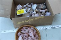 Pink Quartz and other rocks