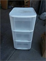 Rolling Three Drawer Unit- 26 Inches Tall