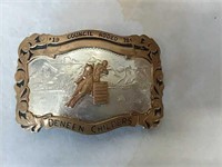 1978 Council Rodeo  Barrel Racing Buckle Marked