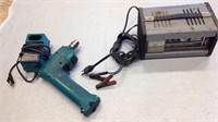 Battery Charger and Makita Drill with Charger,