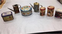 Group of Decorative Tins