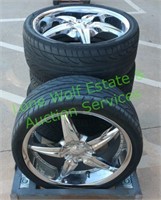 Set of 4 Low Profile 20's Wheels