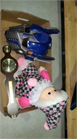 FLAT OF TOYS WITH BAROMETER