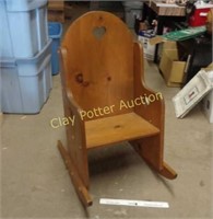 Wood Child's Rocking Chair