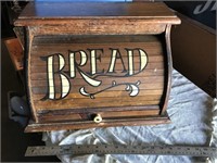 Vintage Wooden Bread Box