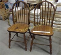 Pair of Wooden Project Chairs